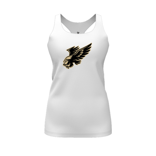 [FT0TRBWH-FYS-LOGO1] Decker Racerback Tank Top (Female Youth S, White, Logo 1)