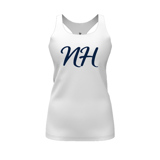 [FT0TRBWH-FYS-LOGO2] Decker Racerback Tank Top (Female Youth S, White, Logo 2)