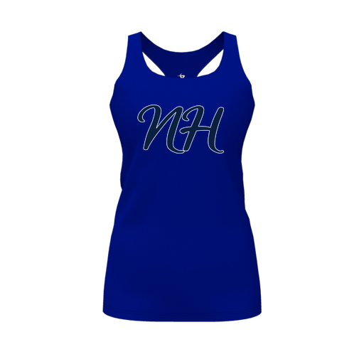[FT0TRBRY-FYS-LOGO2] Decker Racerback Tank Top (Female Youth S, Royal, Logo 2)