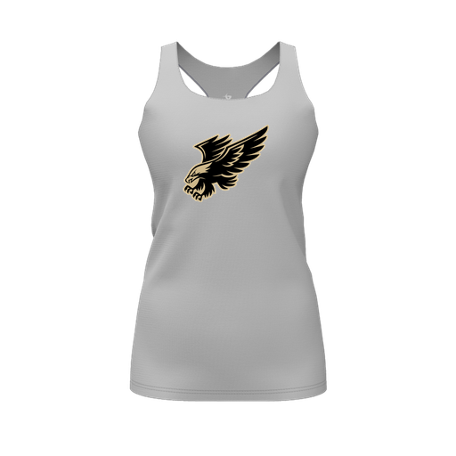 [FT0TRBGY-FYS-LOGO1] Decker Racerback Tank Top (Female Youth S, Gray, Logo 1)