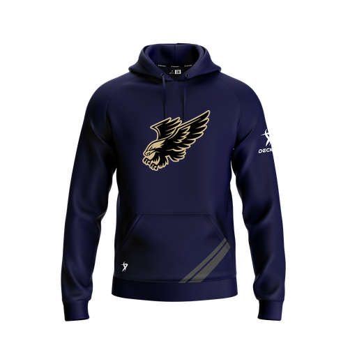 [FOLHSMNV-YXS-LOGO1] Decker Summit Hoodie (Youth XS, Navy, Logo 1)