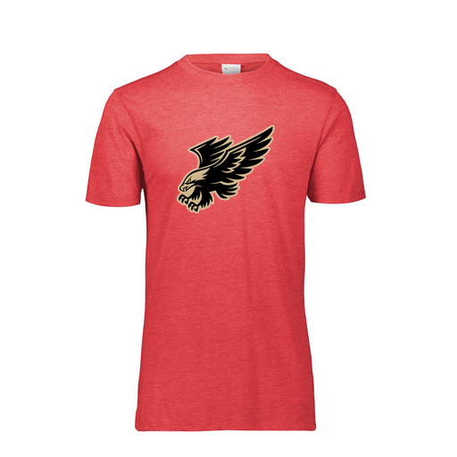 [FTSCUBRD-YS-LOGO1] Decker Youth Tri-Blend T-Shirt - Short Sleeve (Youth S, Red, Logo 1)