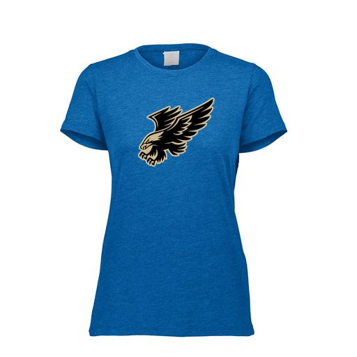 [FTSCUBRY-FAXS-LOGO1] Decker Women's Tri-Blend T-Shirt - Short Sleeve (Female Adult XS, Royal, Logo 1)