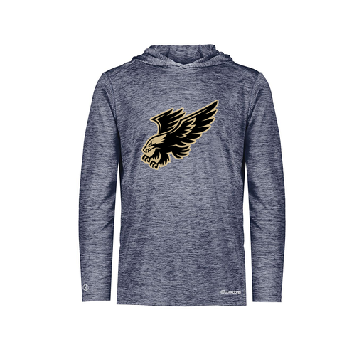 [FOLHCGNV-AS-LOGO1] Decker Men's Charge Hoodie (Adult S, Navy, Logo 1)