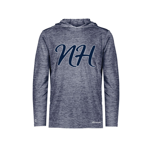 [FOLHCGNV-YS-LOGO2] Decker Youth Charge Hoodie (Youth S, Navy, Logo 2)