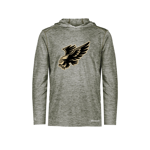 [FOLHCGGY-YS-LOGO1] Decker Youth Charge Hoodie (Youth S, Gray, Logo 1)