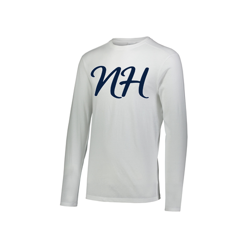 [FTLCUBWH-YS-LOGO2] Decker Youth Tri-Blend T-Shirt - Long Sleeve (Youth S, White, Logo 2)